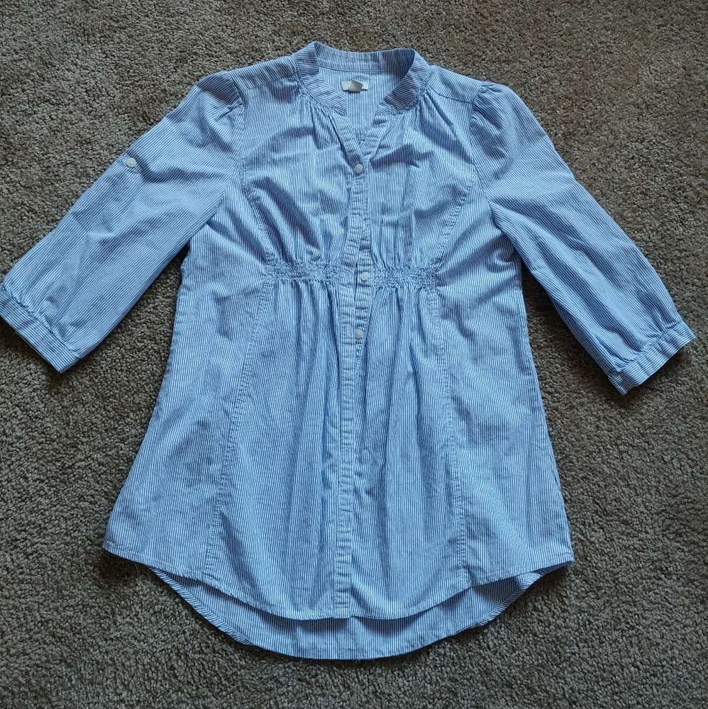 Button up 3/4 sleeve shirt